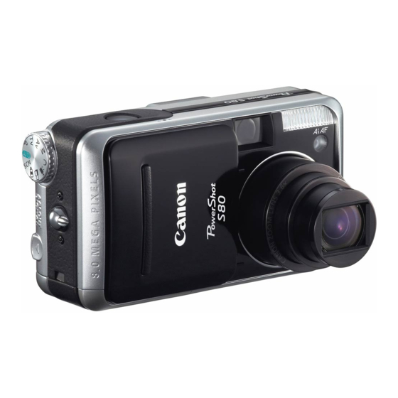 Canon PowerShot S80 User Guide Basic User Manual