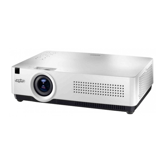 Sanyo PLC-XU3001 Owner's Manual