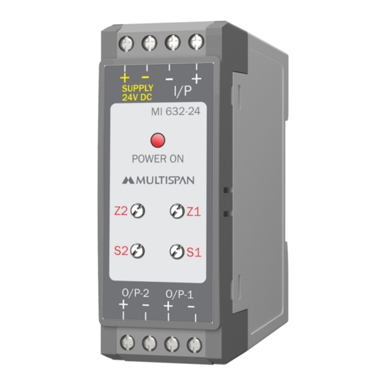 MULTISPAN MI-632-24 Instruction Manual