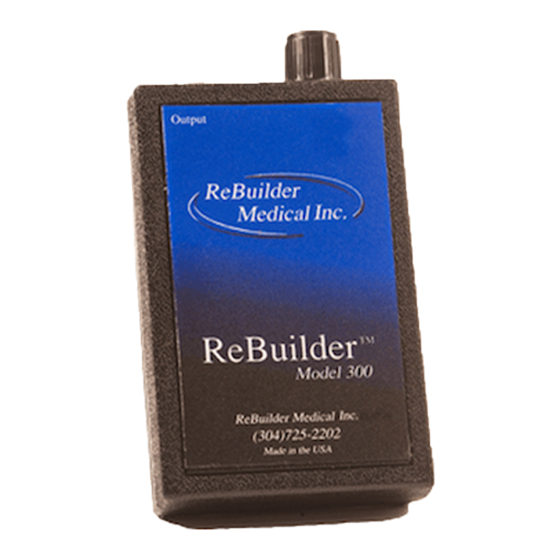 ReBuilder Medical 300 Manuals