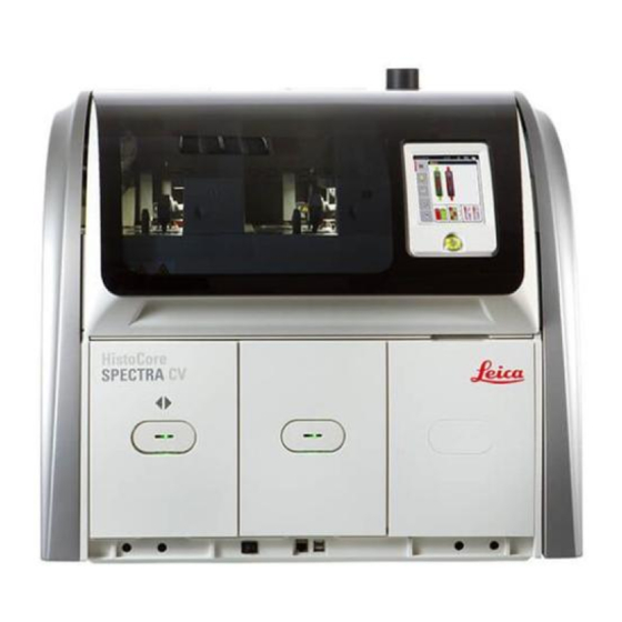 Leica HistoCore SPECTRA CV Instructions For Use Manual