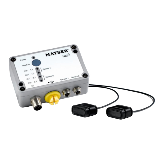 MAYSER USi-PP Operating Instructions Manual