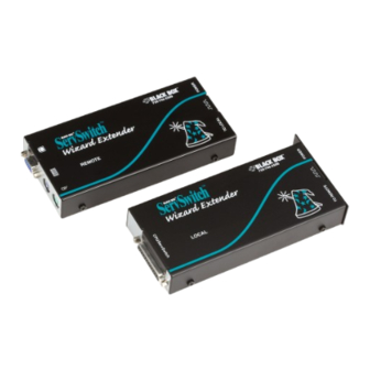 Black Box ServSwitch Wizard Extender ACU5010A-R2 Manuals