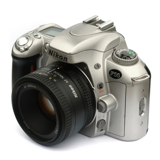 Nikon F55 - F55 35mm SLR Camera Manuals