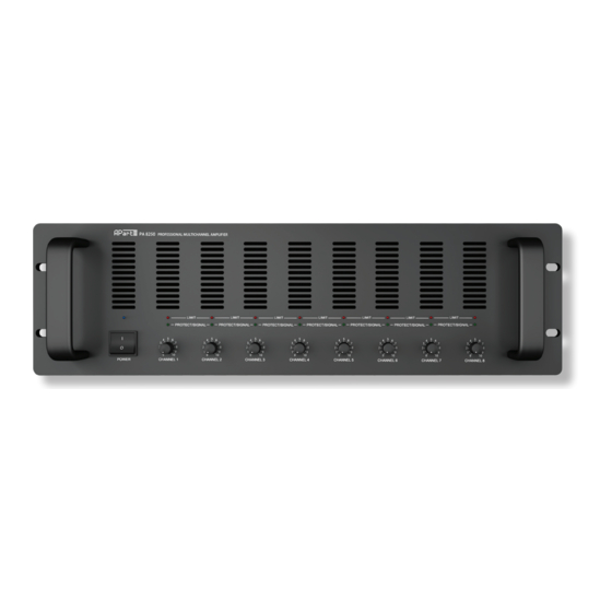 APART PA8250 Manual