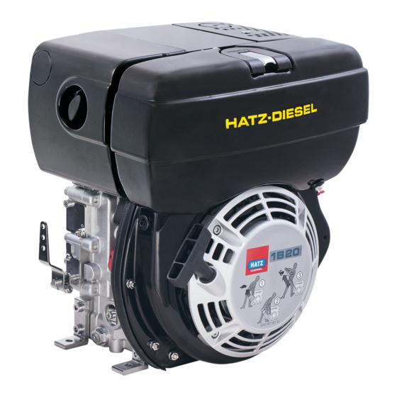 Hatz Diesel 1B 20 Instruction Book