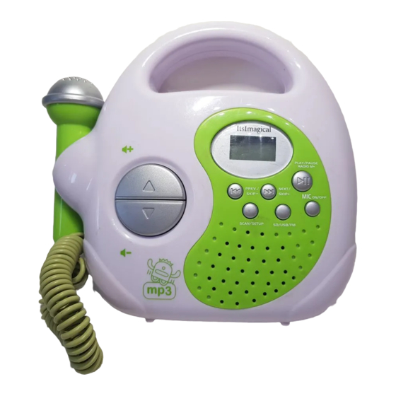 ItsImagical KARAOKE MIC MP3 Manual