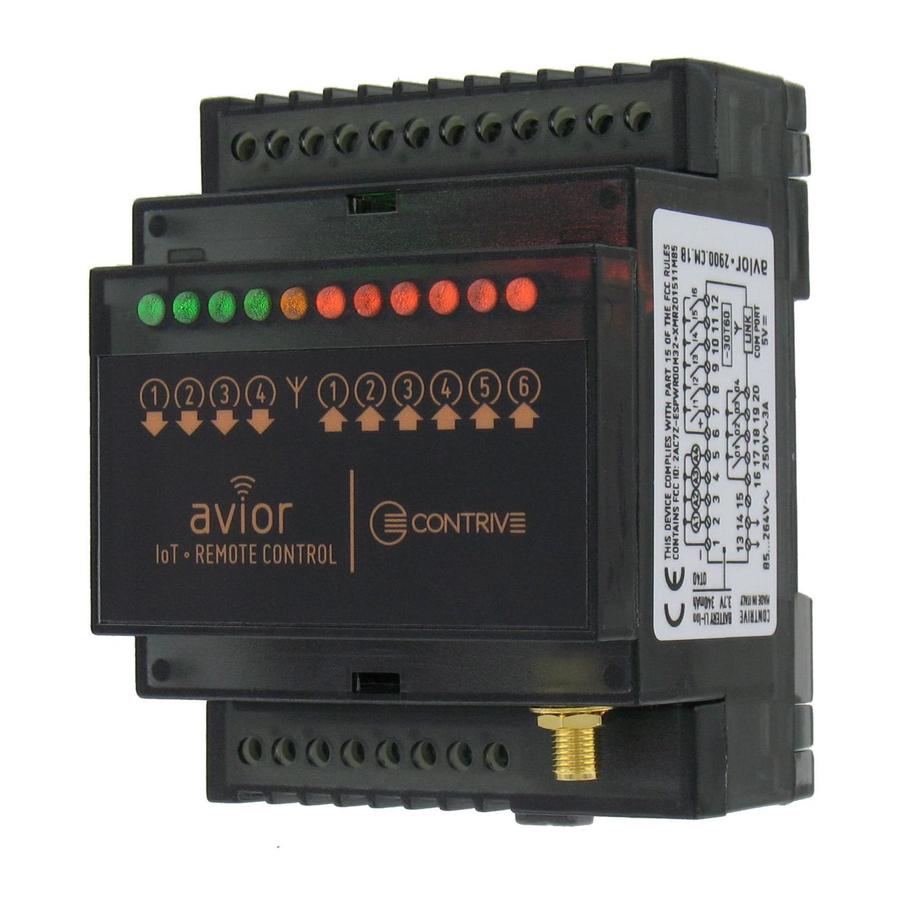 Contrive avior Quick Start Manual