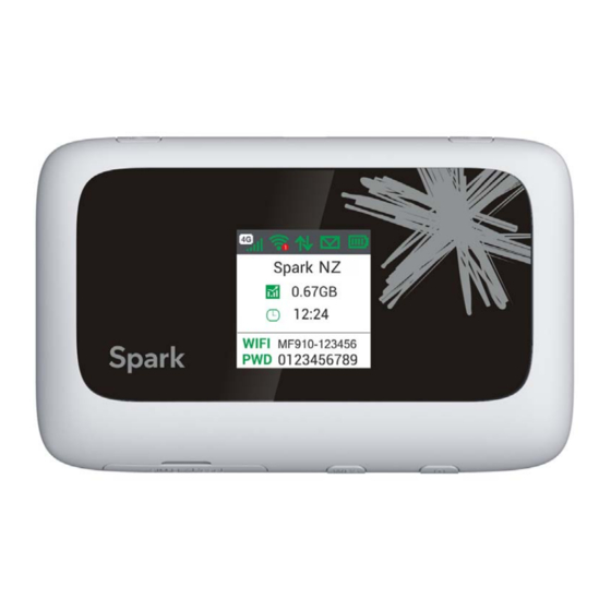 Spark MF910 4G WiFi Hotspot Manuals