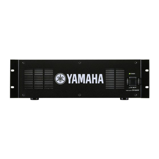 Yamaha pw800w Owner's Manual