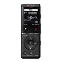 Sony ICD-UX570 Help Manual