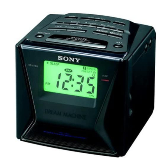 Sony ICF-C143 Operating Instructions