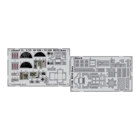 Eduard B5N2 Kate Quick Start Manual