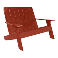 Highwood Adirondack Barcelona Double Wide Modern Chair AD-CHRAD02 Assembly Manual