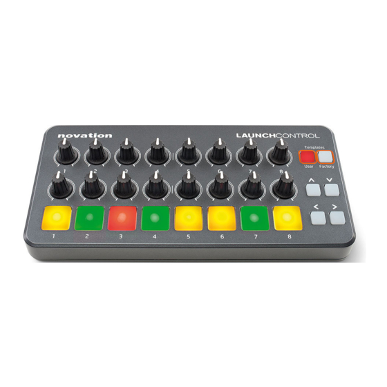 Novation LAUNCH CONTROL Control Getting Started Manual
