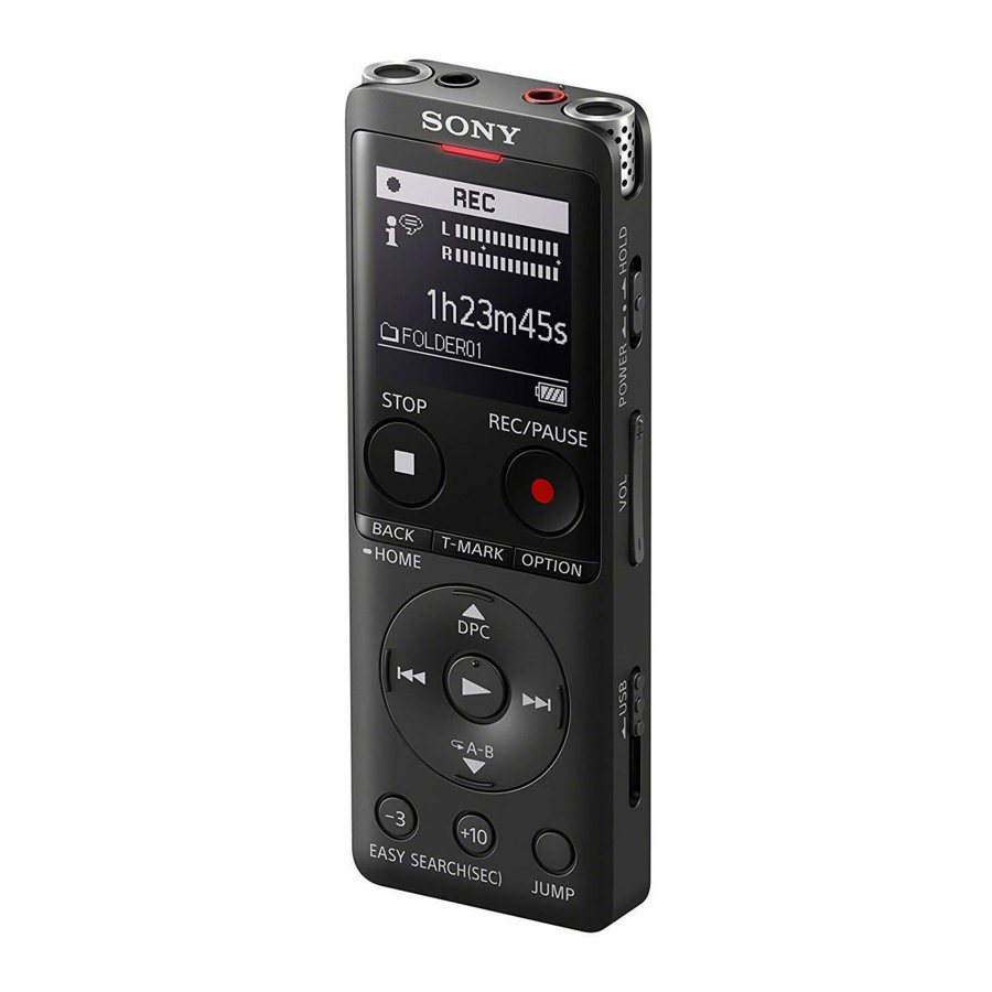 SONY ICD-UX570 - IC Recorder Manual and How to Use Video