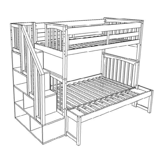 Kodiak TWIN FULL STAIRCASE BUNK BED LEFT Manuals