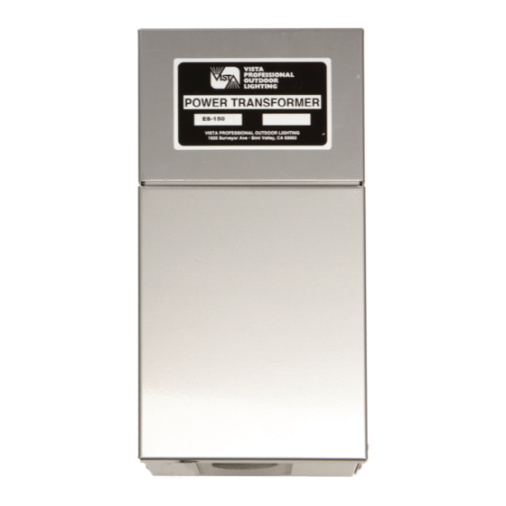 Vista ES-150 Installation And Operator's Manual