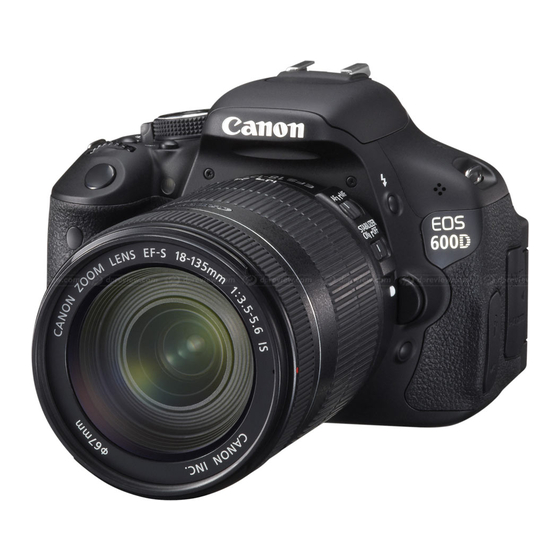 Canon EOS 600D Instruction Manual