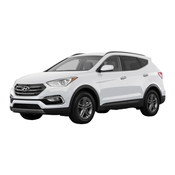 Hyundai Santa Fe Sport Quick Reference Manual