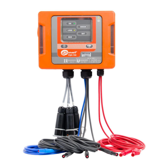 Sonel PQM-700 Operating Manual