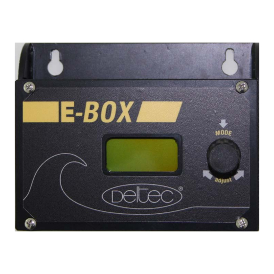 Deltec E-BOX Manual