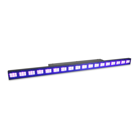 Beamz 150.610 UV LED Bar Manuals