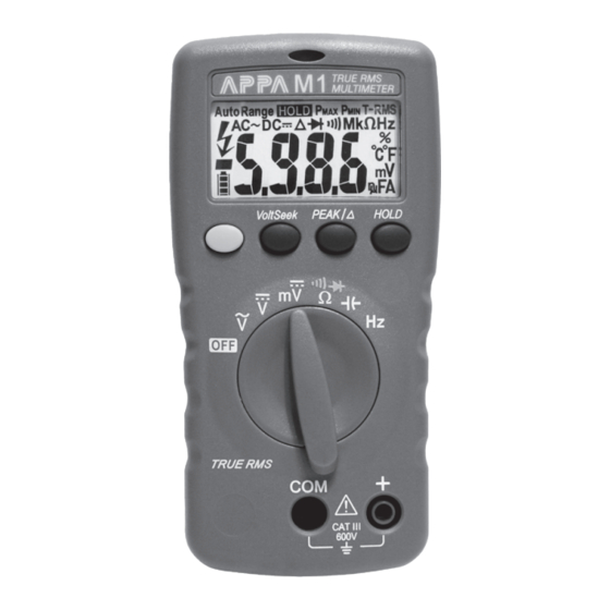 User Manuals: APPA M1 Pocket-Sized Multimeter