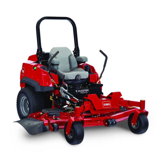 Toro Z Master Professional 7500-D Series Operator's Manual