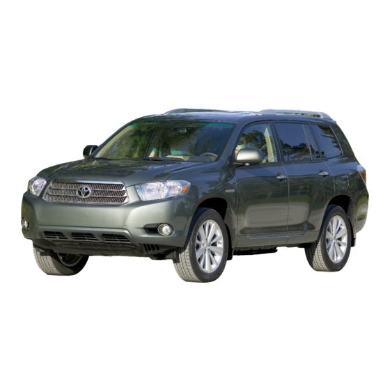 Toyota HIGHLANDER HYBRID 2009 Manual