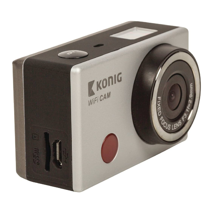 König CSACW100 - Full HD Action Camera Manual