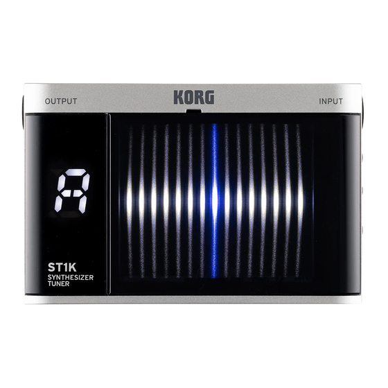 Korg ST1K Owner's Manual