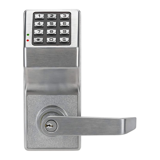 Alarm Lock TRILOGY DL2700 Installation Instructions Manual