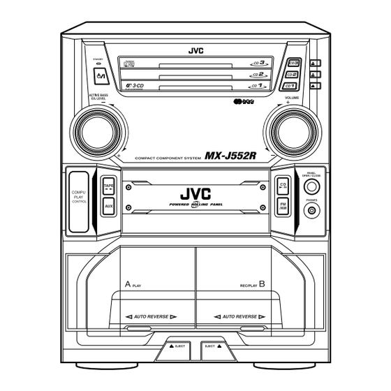 JVC Compact Component System CA-MXJ500 Instructions Manual