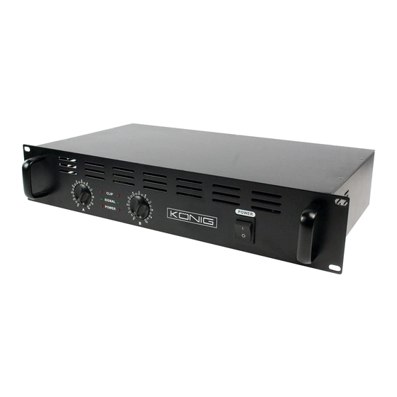 Konig PA-AMP2400-KN Manual