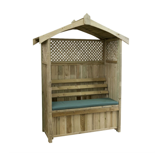 Zest 4 Leisure Hampshire Arbour with Storage Box Assembly Instructions Manual