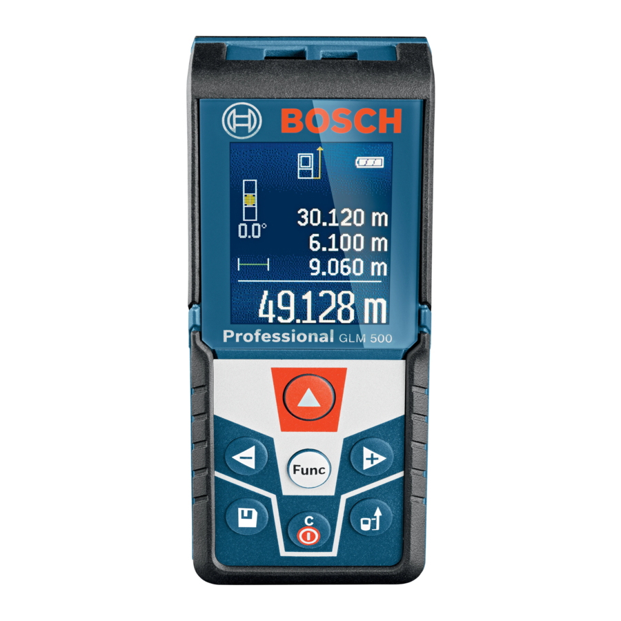 Bosch GLM 500 User Manual