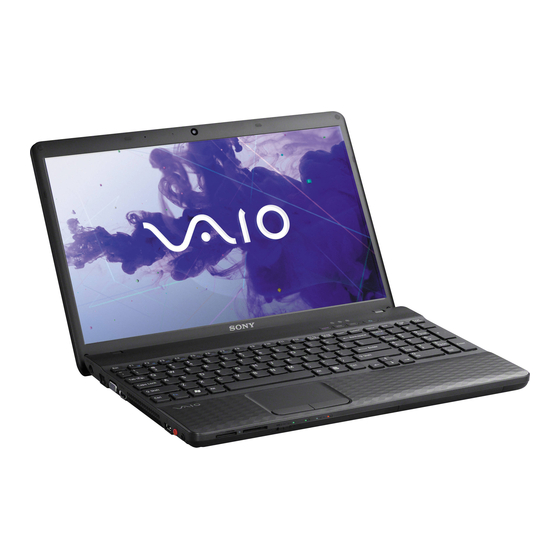 Sony VAIO VPCEF22FX/BI Manuals