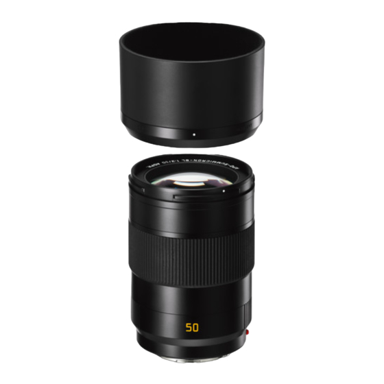 Leica APO-SUMMICRON-SL Instructions Manual