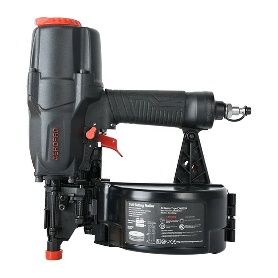 User Manuals: Aeropro CN65ZRA Coil Siding Nailer