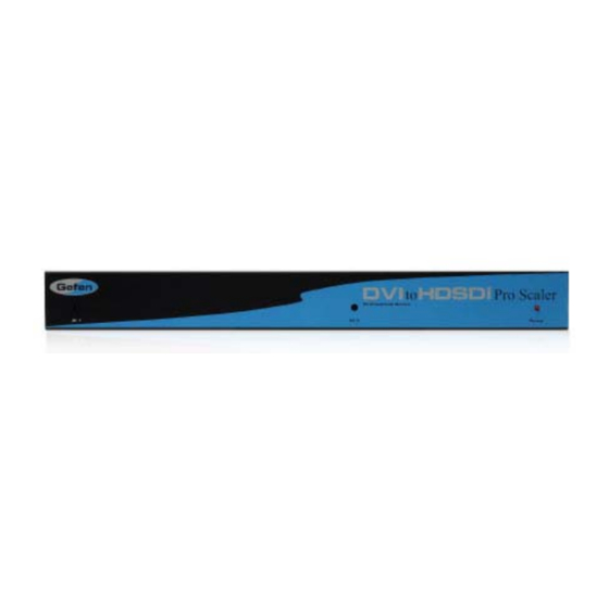 Gefen Scaler Pro User Manual