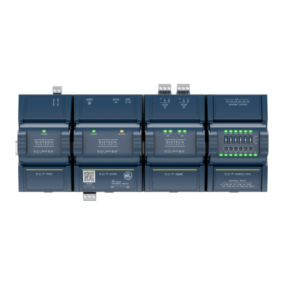 Distech Controls ECLYPSE Installation Manual