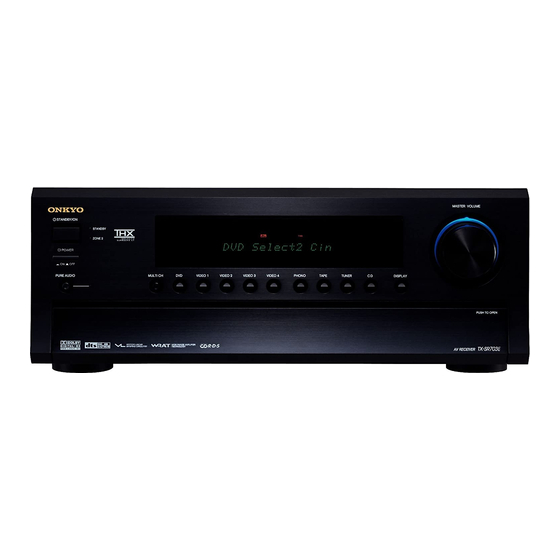 Onkyo TX-SR703/E Service Manual