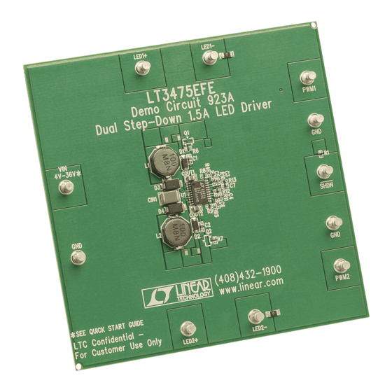 Linear Technology 1315 Quick Start Manual