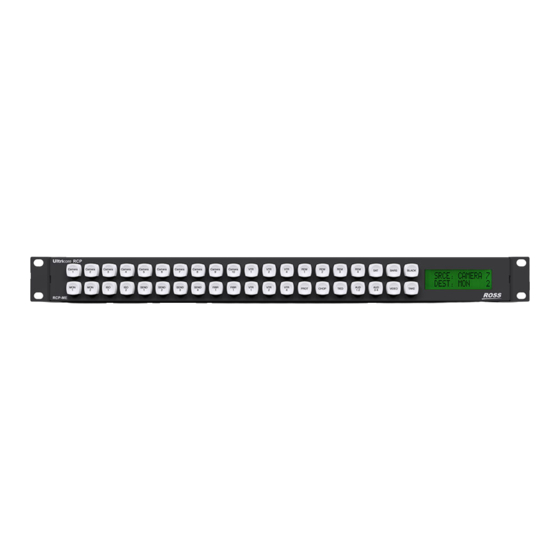 Ross Ultricore RCP-ME User Manual