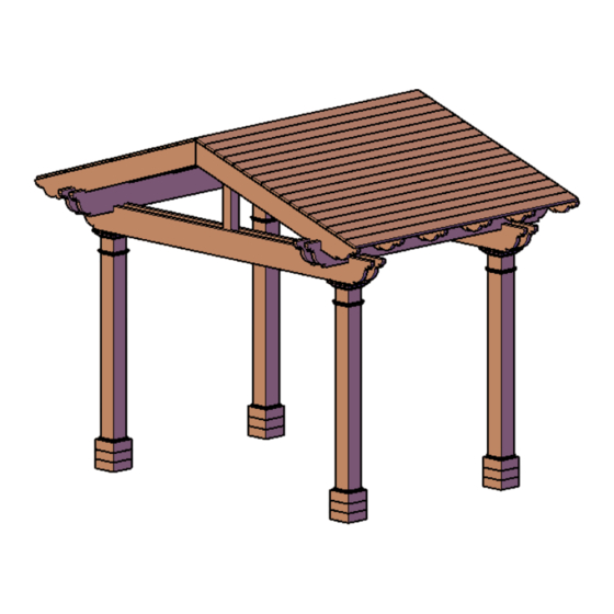 Forever Redwood THE STOA PAVILIONS Assembly Instructions Manual