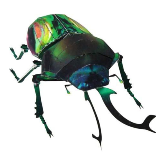 Canon PAPER CRAFT Rainbow beetle Assembly Instructions