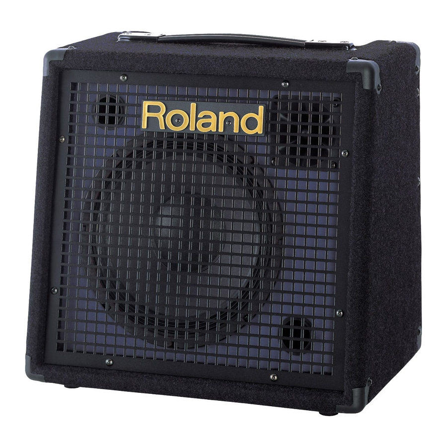 Roland KC-60 - Keyboard Amplifier Manual