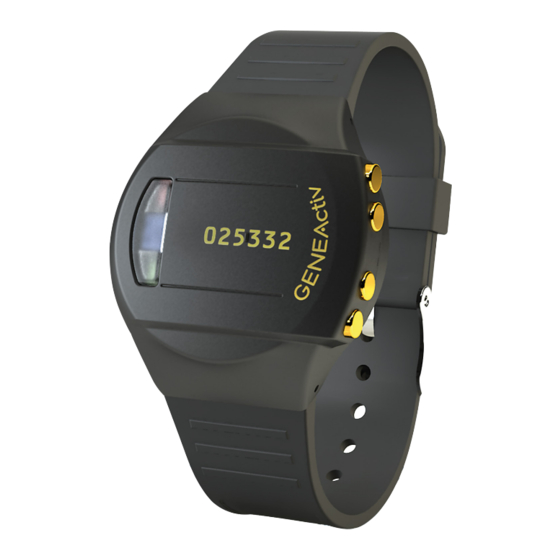 Activinsights GENEActiv Instructions For Use Manual