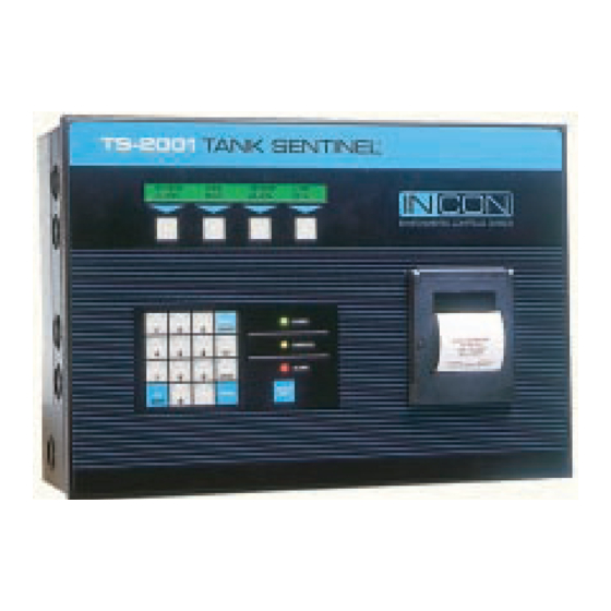 Incon task sentinel TS-1001 Manuals